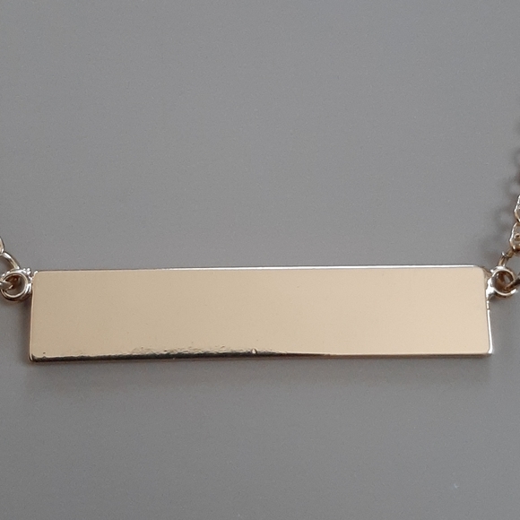 New Bar Goldtone Fashion Necklace - Picture 7 of 7